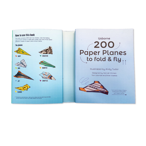 Book - 200 Paper Planes to Fold and Fly