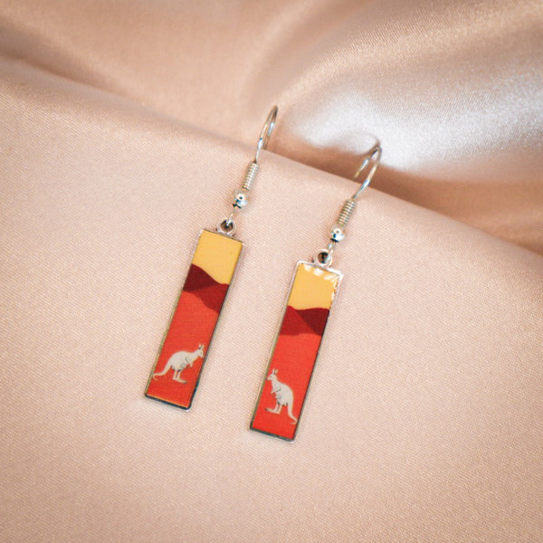 Earrings - Australian Fauna - Stainless Steel Drop