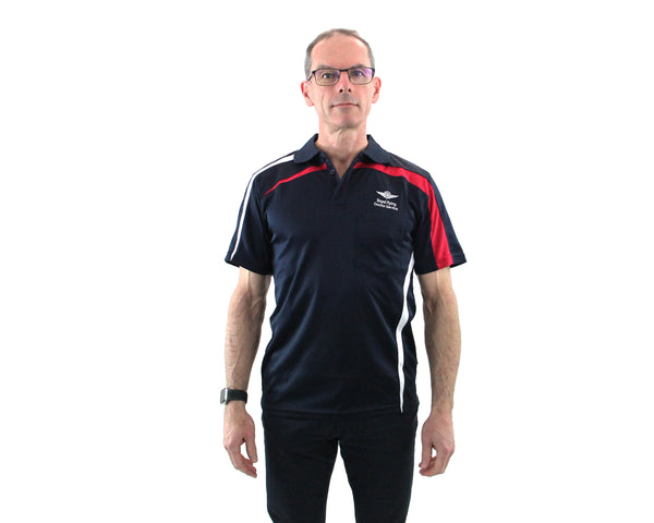 Men's Polo - RFDS - red and white inserts