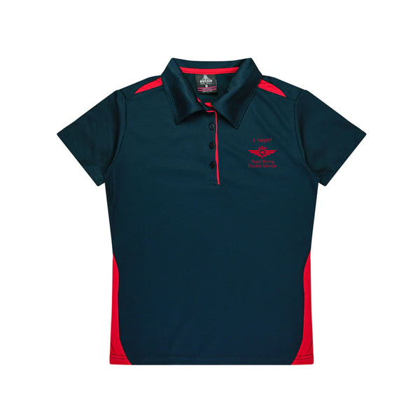 Women's Polo - RFDS - Navy with Red Trim