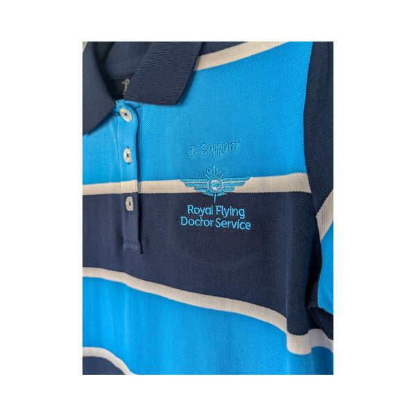 Womens Classic Striped Polo -  Pilbara