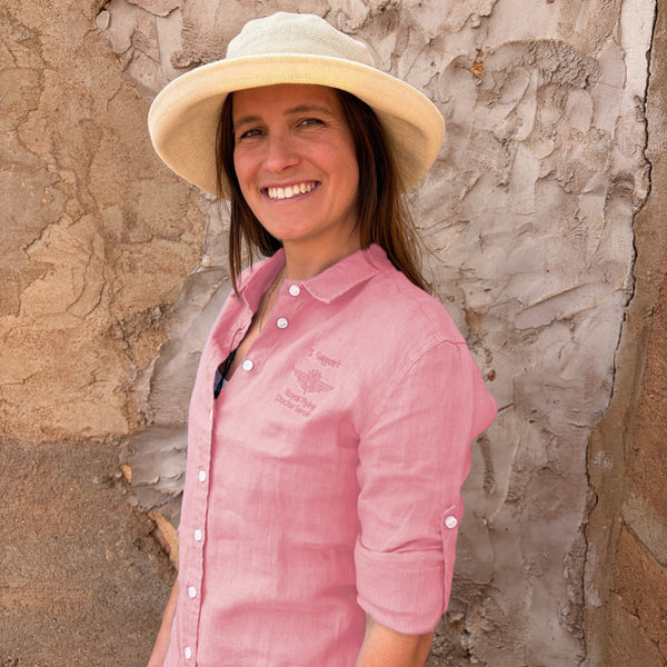 Womens Pilbara Linen Shirt -  Long Sleeve