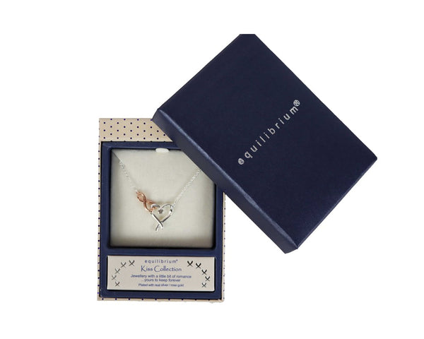 Necklace & Bracelet Set - Equilibrium Diamond Heart