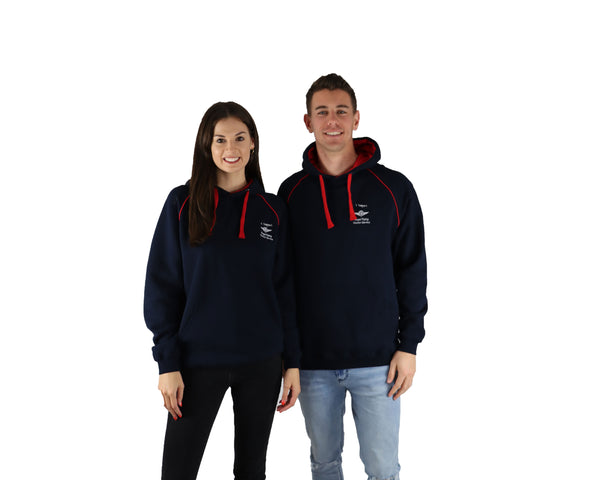 Unisex Hoodie - RFDS - Fleecy - Navy/Red