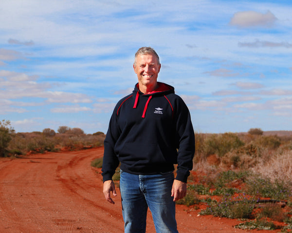 Unisex Hoodie - RFDS - Fleecy - Navy/Red