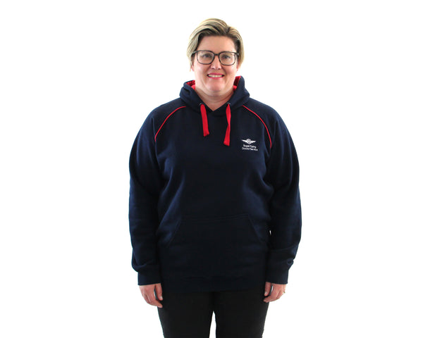 Unisex Hoodie - RFDS - Fleecy - Navy/Red