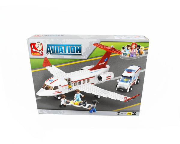 Building Blocks - 355 piece Aircraft and Ambulance