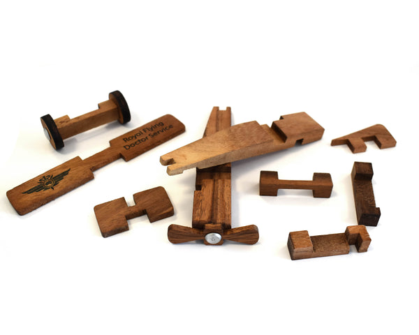 Puzzle Plane - RFDS - Wooden