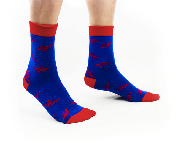 Socks - RFDS Logo Design - Navy & Red